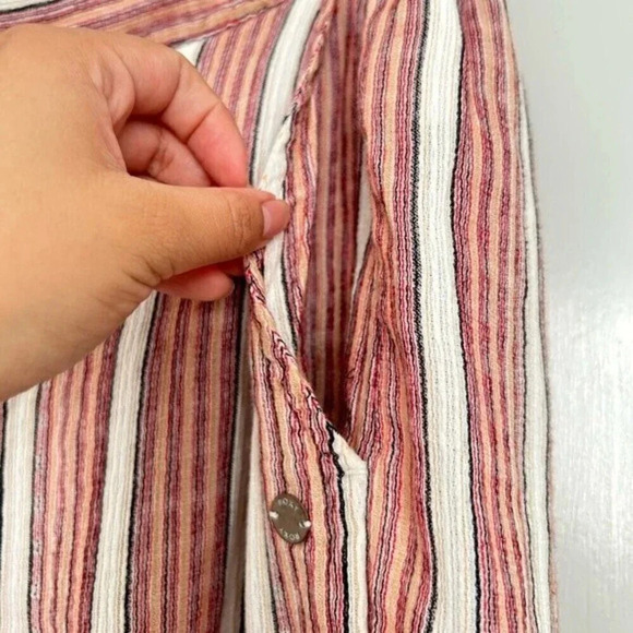 Roxy Midnight Avenue Striped Lounge Beach Pants size small - Picture 14 of 14